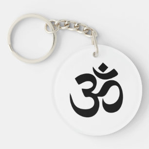 Om Symbool Acrylische Sleutelhanger