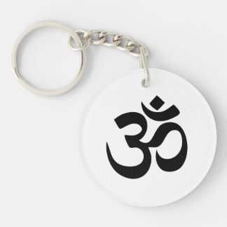 Om Symbool Acrylische Sleutelhanger