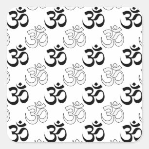 Om, Symbool Aum Vierkante Sticker