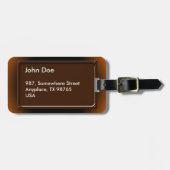 Om-symbool Bagagelabel (Voorkant horizontaal)