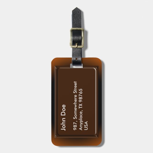 Om-symbool Bagagelabel (Voorkant verticaal)