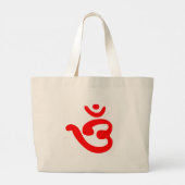 Om-symbool (Bengaals) Grote Tote Bag (Achterkant)