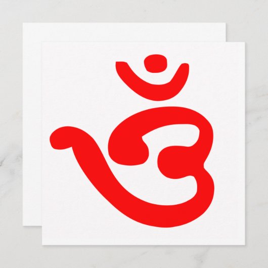 OM-symbool (Bengali) Kaart (Voorkant / Achterkant)