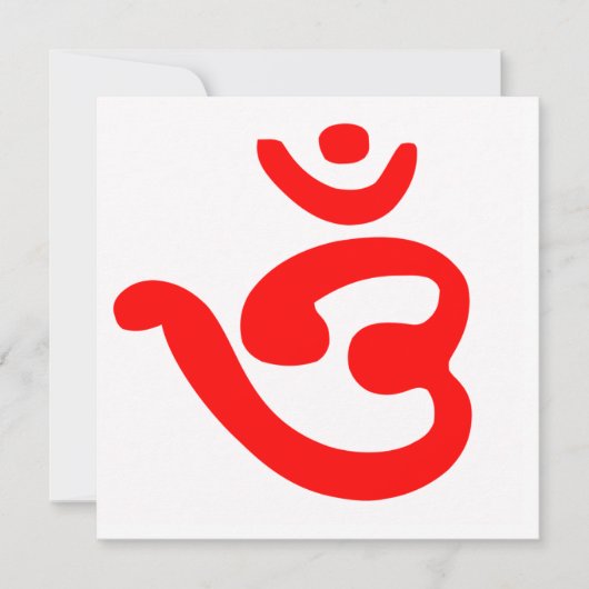 OM-symbool (Bengali) Kaart (Voorkant)