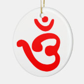 OM-symbool (Bengali) Keramisch Ornament (Links)