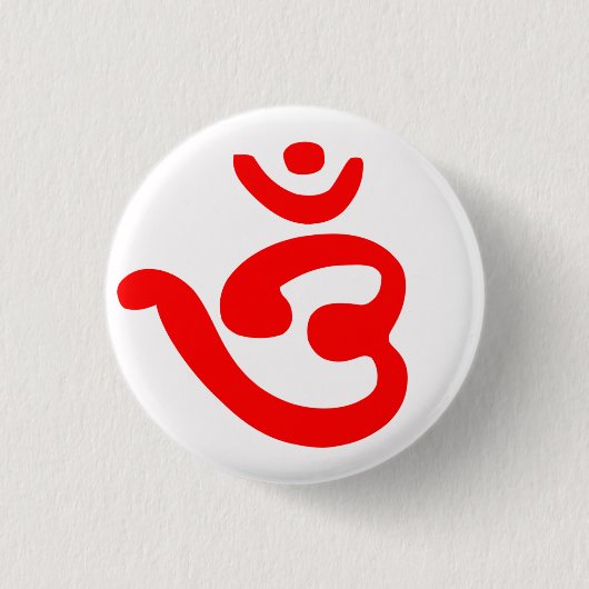 OM-symbool (Bengali) Ronde Button 3,2 Cm (Voorkant)