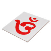 OM-symbool (Bengali) Tegeltje (Zijkant)
