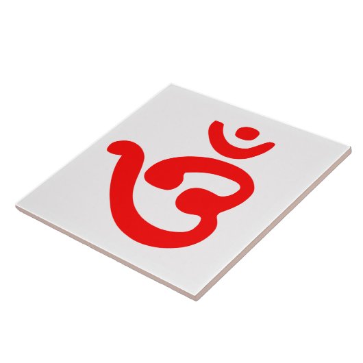 OM-symbool (Bengali) Tegeltje (Zijkant)