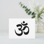 Om-symbool Briefkaart (Staand voorkant)