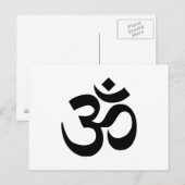Om-symbool Briefkaart (Voorkant / Achterkant)