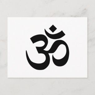 Om-symbool Briefkaart