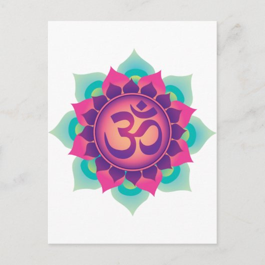 Om-symbool Briefkaart (Voorkant)
