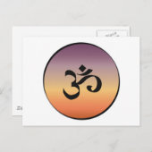 Om-symbool Briefkaart (Voorkant / Achterkant)