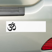 Om-symbool Bumpersticker (Op auto)