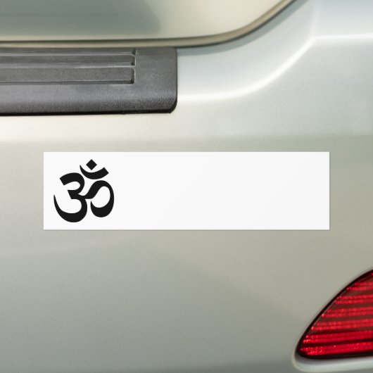 Om-symbool Bumpersticker (Op auto)