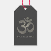 Om-symbool Cadeaulabel (Achterkant)