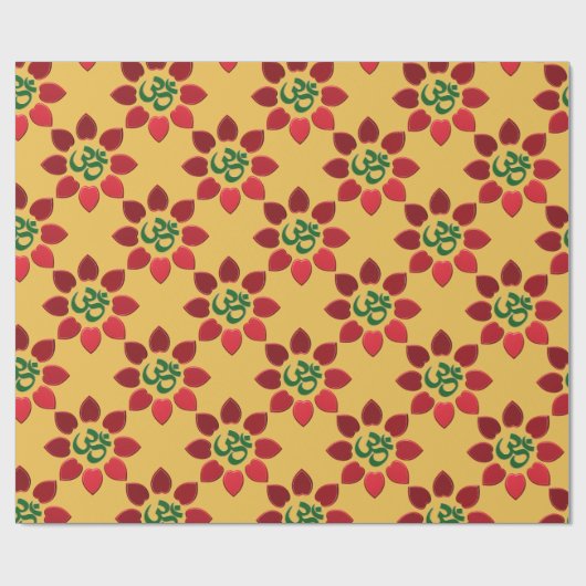 Om-symbool Cadeaupapier (Vlak)