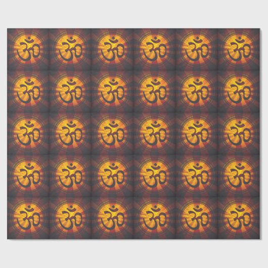 Om-symbool Cadeaupapier (Vlak)