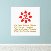 Om-symbool Canvas Afdruk (Insitu (Houten vloer))