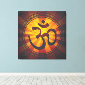  OM-symbool Canvas Afdruk (Insitu (Houten vloer))