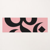 Om Symbool Coral Roze Omkeerbaar Yogamat (Achterkant (horizontaal))