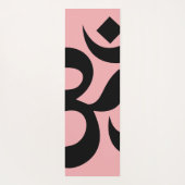 Om Symbool Coral Roze Omkeerbaar Yogamat (Achterkant)