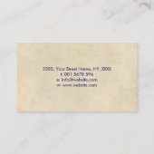 OM-symbool en Butterfly - waterverf Visitekaartje (Achterkant)