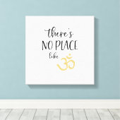 OM-symbool Er is geen plaats zoals OM Canvas Afdruk (Insitu (Houten vloer))