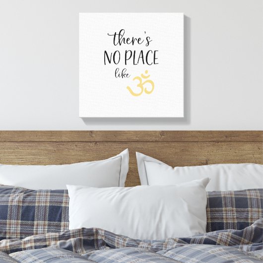 OM-symbool Er is geen plaats zoals OM Canvas Afdruk (Insitu (Slaapkamer))