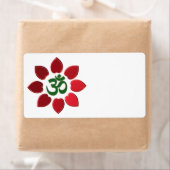 Om-symbool Etiket (Insitu)