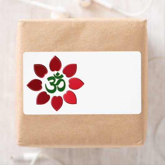 Om-symbool Etiket (Insitu)