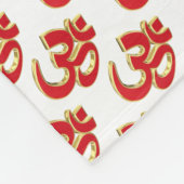Om-symbool Fleece Deken (Hoek)