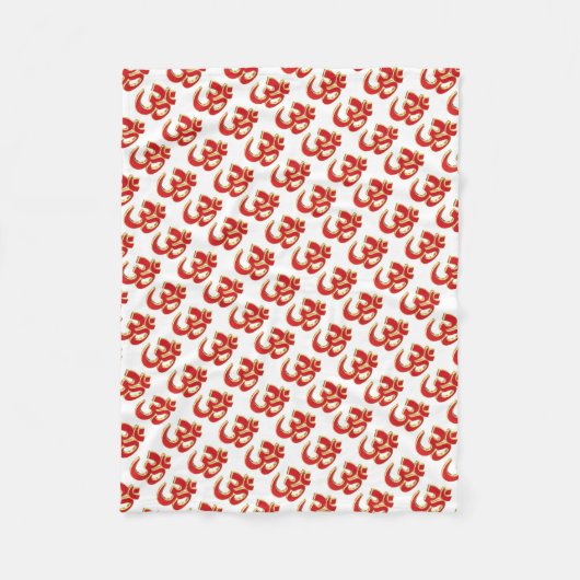 Om-symbool Fleece Deken (Voorkant)