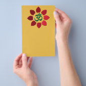 Om-symbool Flyer (Hand)