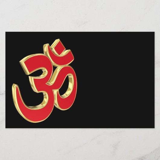 Om symbool flyer (Achterkant)
