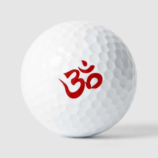 OM Symbool Golfbal Golfballen (Voorkant)