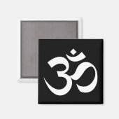 om symbool heilig boeddhisme religie zen yoga magneet (Voorkant / Achterkant)