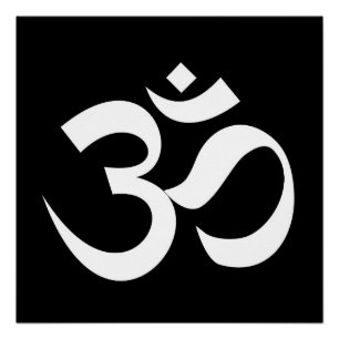 om symbool heilig boeddhisme religie zen yoga perfect poster