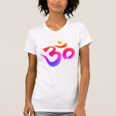 Om Symbool Heldere Kleuren Vrouwen T-shirt (Voorkant)