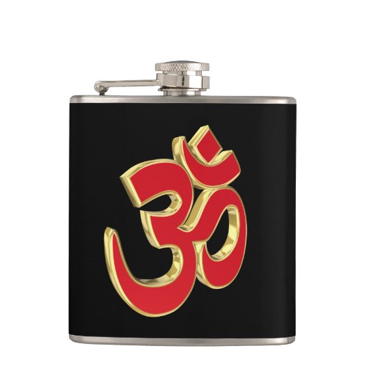 Om-symbool Heupfles (Voorkant)