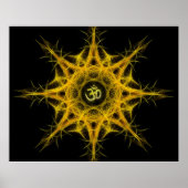 Om-symbool in Sacred Geometry - Aum Poster (Voorkant)