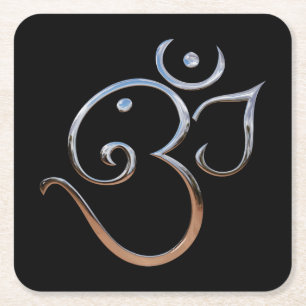 Om-symbool Kartonnen Onderzetters