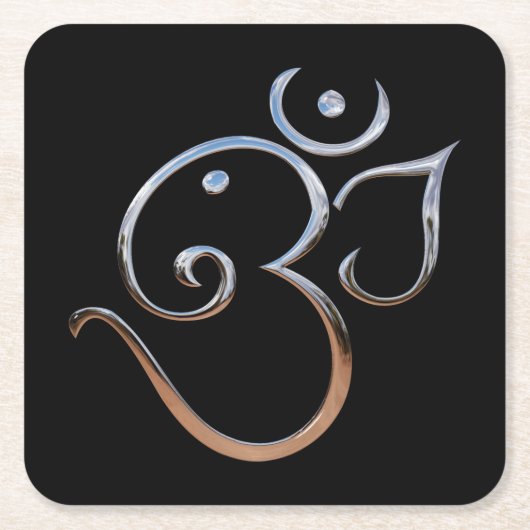 Om-symbool Kartonnen Onderzetters (Voorkant)