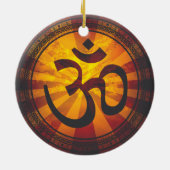 Om-symbool Keramisch Ornament (Achterkant)