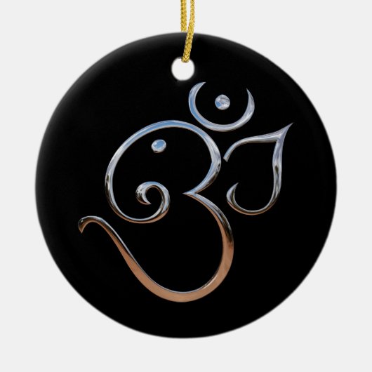 Om-symbool Keramisch Ornament (Voorkant)