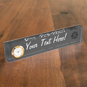 OM-symbool Lotus spiritualiteit in koolstofvezelst Naambordje