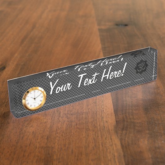 OM-symbool Lotus spiritualiteit in koolstofvezelst Naambordje (Zijkant)