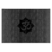 OM-symbool Lotus spiritualiteit in koolstofvezelst Snijplank (Voorkant)