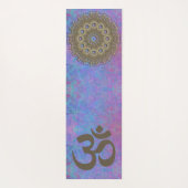 om symbool mandala yoga mat (Achterkant)