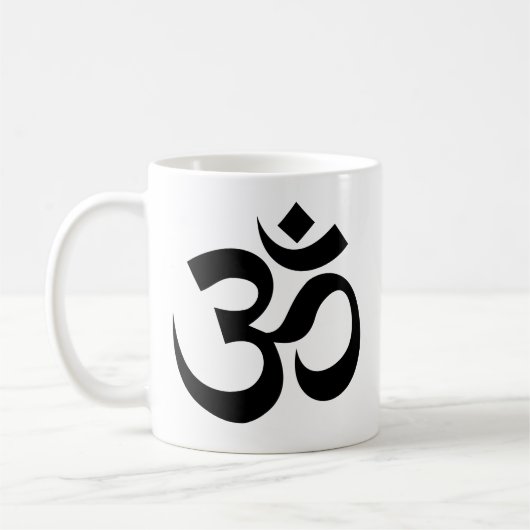 OM Symbool Meditatie Koffie Mok (Links)